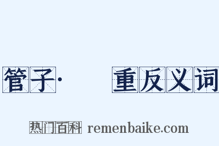 管子·軴重反义词是什么意思的图片